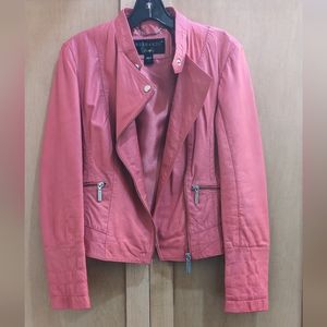 Bernardo leather moto jacket S
